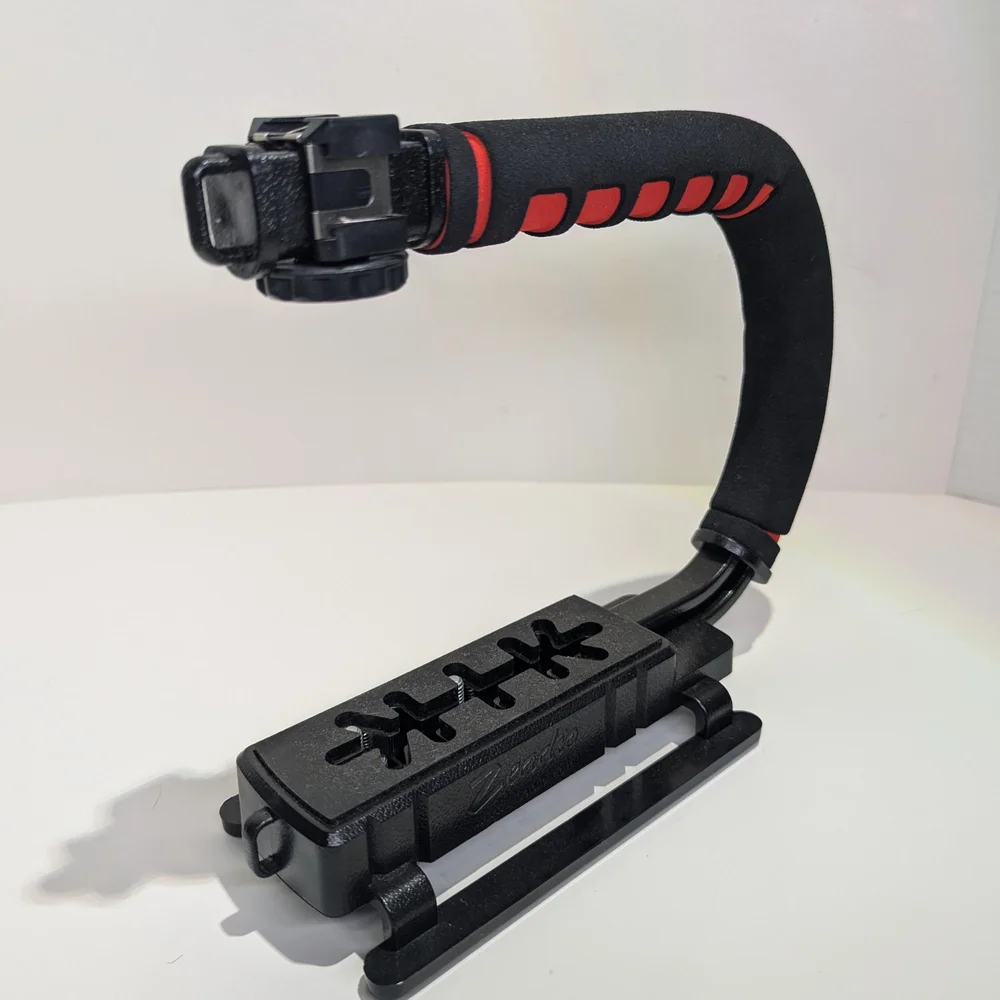 Black and Red Camera Stabilizer Handle